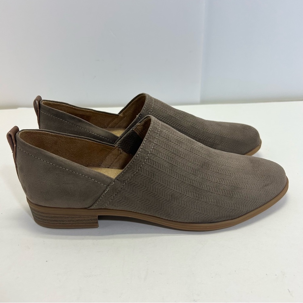 Dr Scholls Ruler size 8.5 Women's Taupe Slip-On Shoes Loafers Brown Slip On